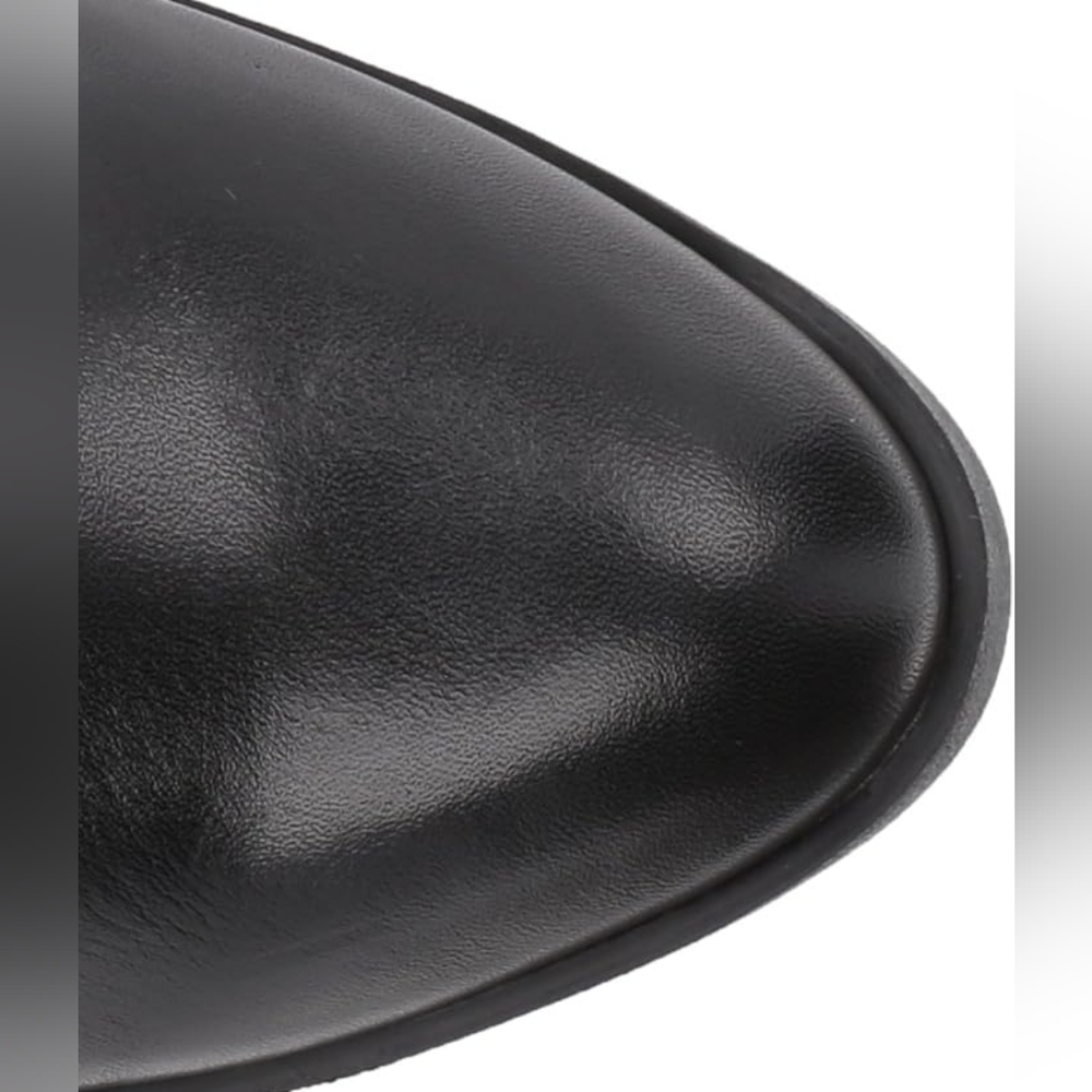 Calvin Klein PRIYA Black Cow Leather Boots 5.5 - Picture 8 of 10